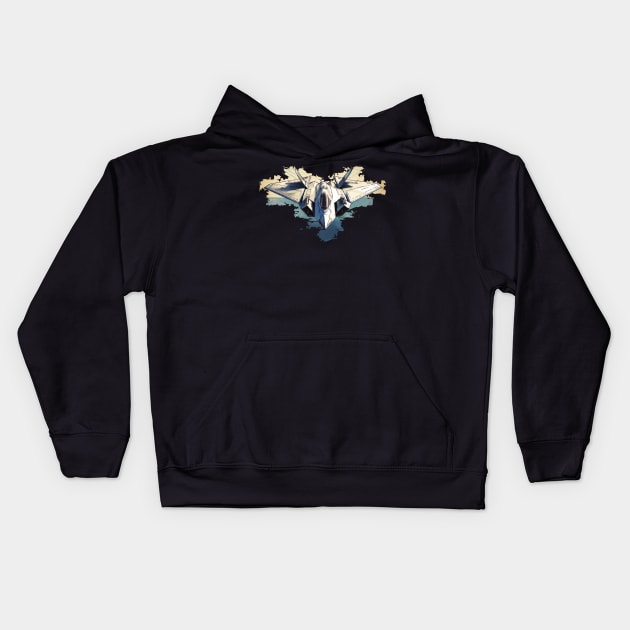 fighter plane Kids Hoodie by godzilla